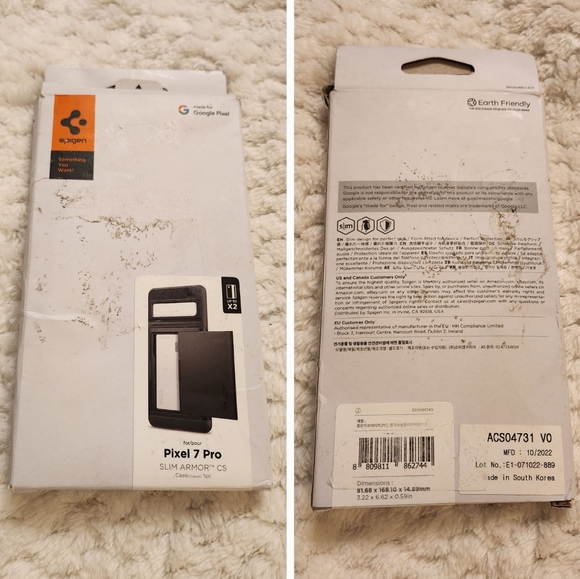 Spigen Pixel 7 Pro Slim Armor CS Case Black New in Box - Picture 9 of 16